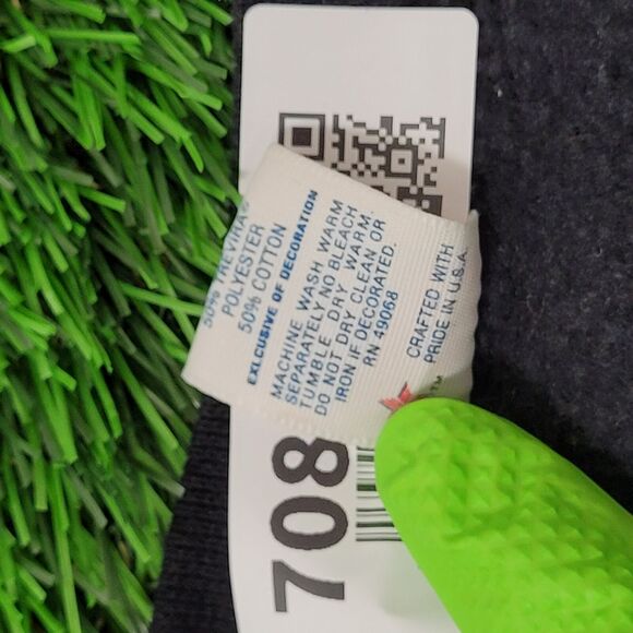 Vintage North Football Sweatshirt XL 26x26 Black - Picture 10 of 11